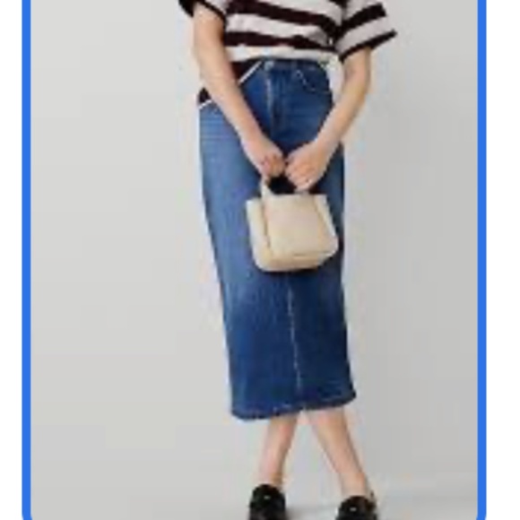 ✨ NWT Ann Taylor Column Denim Skirt (Size 12) - Picture 8 of 8